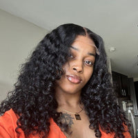 loose curly glueless wig