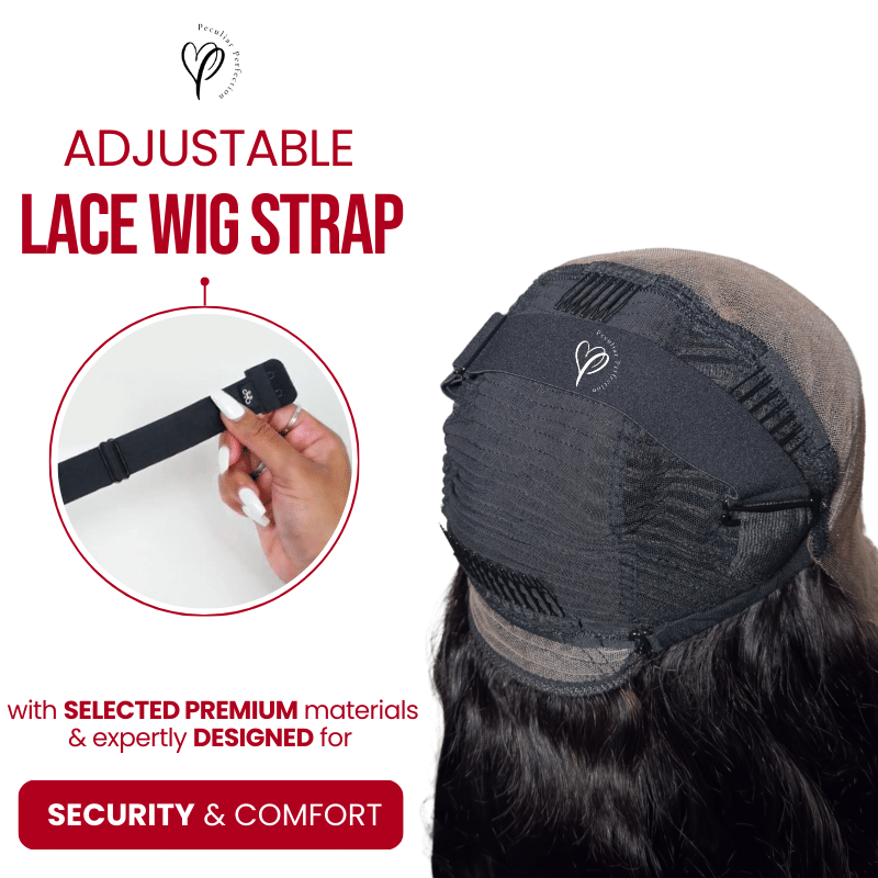 wig with adjustable band lace strap, 