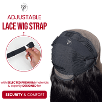 wig with adjustable band lace strap, 